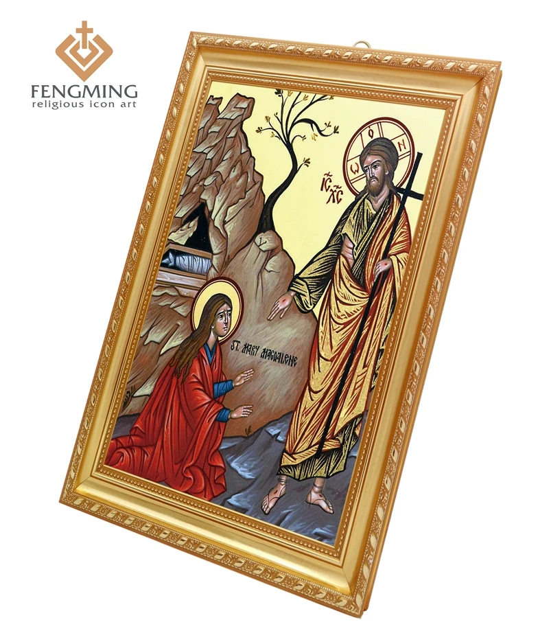 

Plastic Photo Frame True Religious Icon Saint Mary Magdalene Greek Orthodox Church Baptism Gifts Wall Stickers Home Decor Supply
