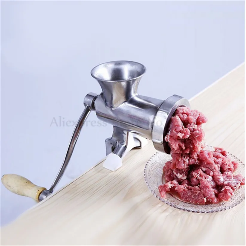 Stainless Steel Manual Gadgets Mincer 8# Meat Grinder Machine Pork Beef Kitchen Table Tool 3