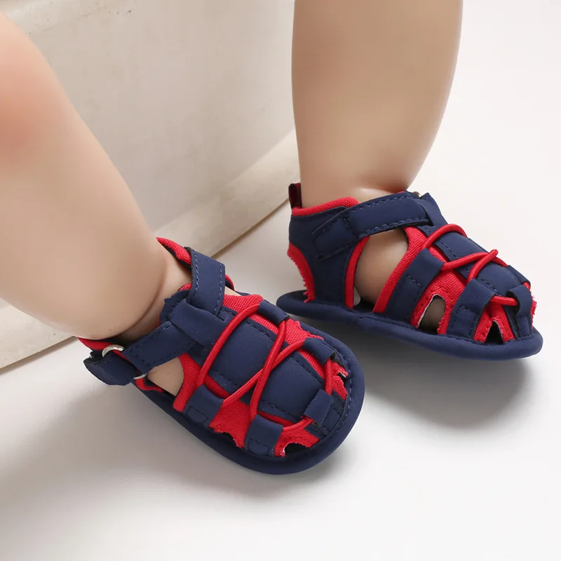 Лето 0-1 лет мужской ребенок ноги мягкая подошва, детские обувь для малышей