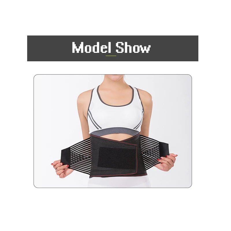 Model show 1Orthopedic Medical Steel Plate Back Brace Support Belt Corset for the Back Posture Corrector Tourmaline Self Heating Belts