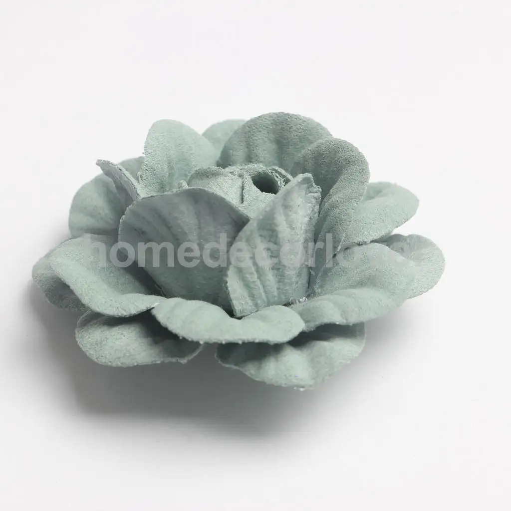 10 шт. искусственная замша розы головки для DIY аксессуары для волос изготовление ювелирных изделий - Цвет: Blue