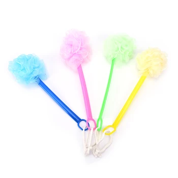 

Long Handled Plastic Body Bath Shower Back Brush Scrubber Skin Cleaning Massager