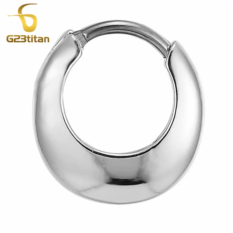 Septum Clip G23titan пирсинг носа кольца 16 г титановый полюс нос кольцо клип красивые перегородки клипсы уха Daith серьги для носа Nariz ювелирные изделия для тела - Окраска металла: Septum Clip