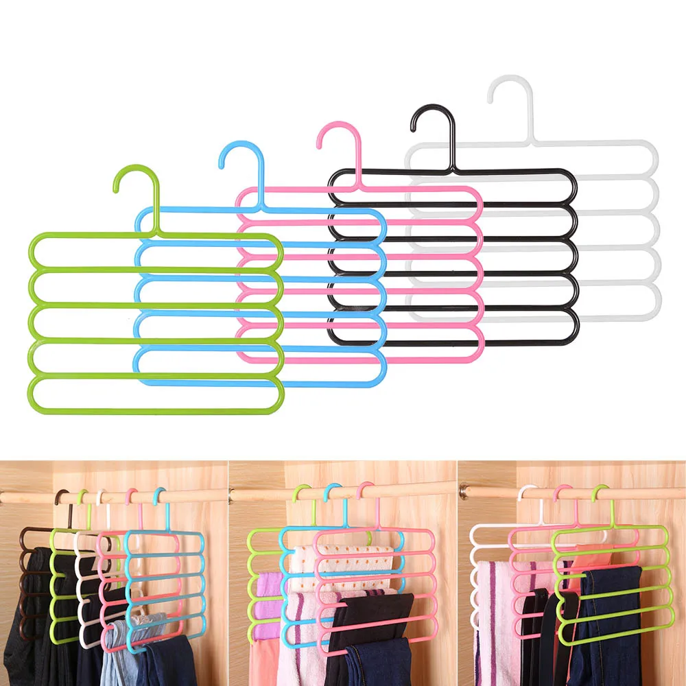 

Multi-Functional Non-slip Pants Rack Hanger Scarf Tie Clothes Rack