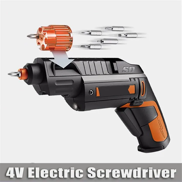 4V Electric Screwdriver With Li-Ion Battery Rechargeable Cordless Household Multifunction For WORX Electric Drill Hand Tool