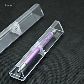 

5 Pcs Arts Tail Transparent Pencil Case Crystal Clear Plastic Triangle Pencil Box Stationery Storage School Office Gift Boxes