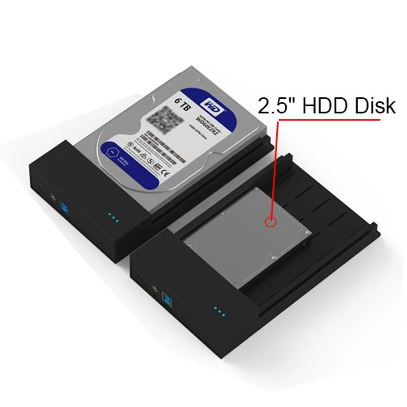 send from RU high speed USB 3.0 case sata for 6TB hard disk tool free hdd Enclosure portable (4)