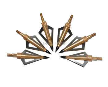 

12 piece hot selling arrow tips for shooting 3 blade hunting arrow broadheads 123 grains arrowheads