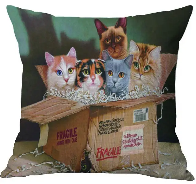 Мультяшная подушка для детей с рисунком кота из аниме, праздничные подарки, Colchoneta Para Silla De Paseo Almofadas Para Cadeiras Throw - Цвет: A15