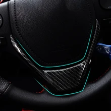 Накладка на руль из углеродного волокна для Toyota RAV4, накладка на руль для Toyota RAV4