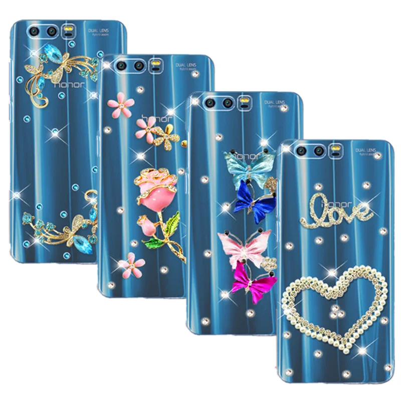 Блестящий чехол со стразами для Huawei Honor 20 10 lite 9X 8A 8S 8C 8X 7C 7A pro Y9 Y5 Y6 Y7 Prime 2018 P smart