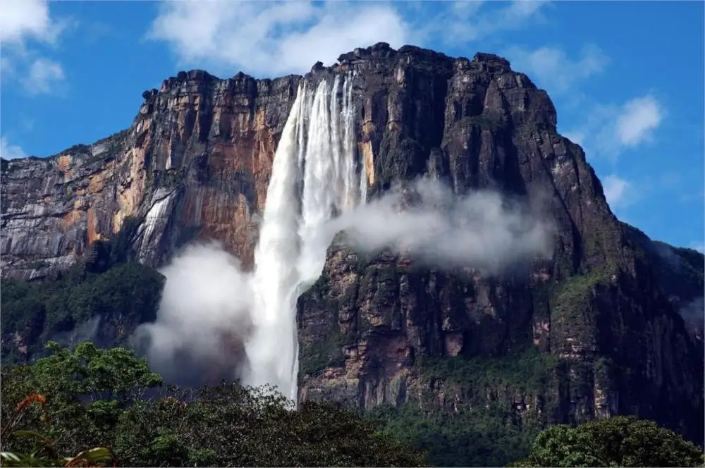 

Living room home wall decoration fabric poster angel falls venezuela