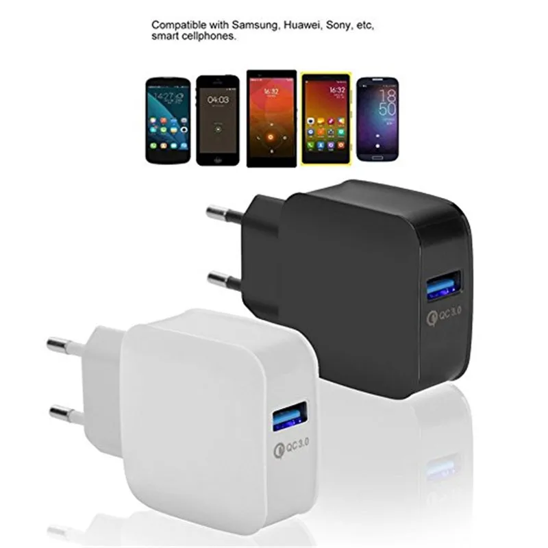 Зарядное устройство Quick Charge 3,0 Быстрая зарядка USB универсальный Зарядное устройство для samsung A70 A50 A30 note 9 S9 S8 S10 плюс LG G6 G7 Q9 Q8 Q7 V20 V30 V40