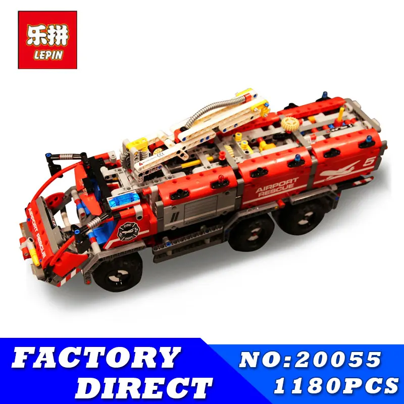 

Lepin 20055 Genuine Technic Mechanical Series The Rescue Vehicle Set 42068 Children Educational Building Blocks Bricks Toys Gift