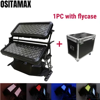 

flight case Outdoor City Color Light 120x10w Stage Wash Light RGBW IP65 Wall Washer Waterproof LED Lamp Disco Show Floodlight