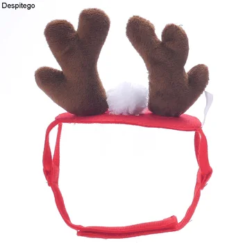 

Soft Christmas cute Pet Accessories Antler Shape Animal Cap Dog Hat Puppy Headdress