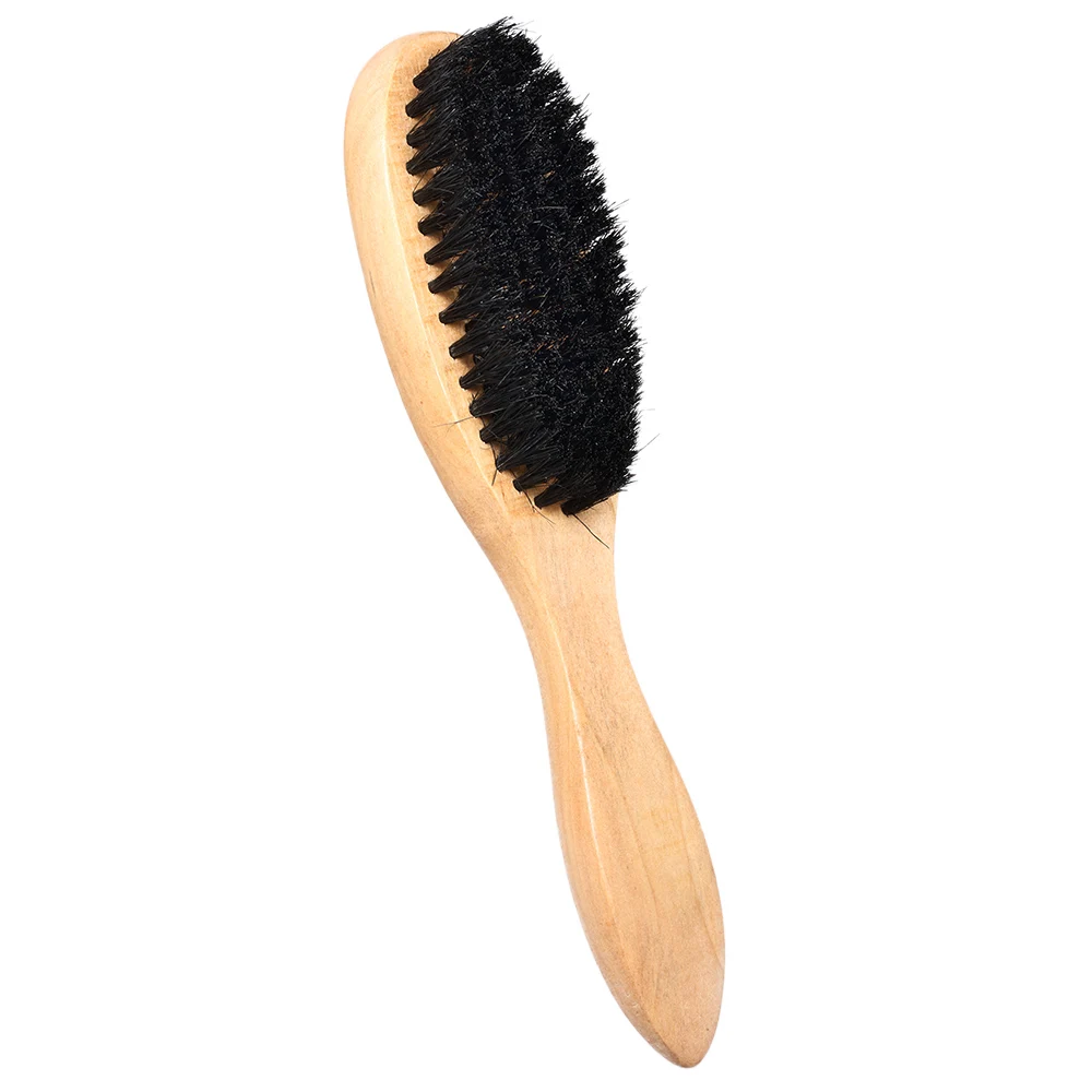 Для мужчин борода помазок с деревянной ручкой из щетины кабана щетка для волос массаж для чистки кожи лица помазок бритва борода гребень