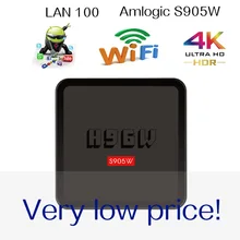 Xinways H96W Amlogic S905W h96 tv box smart tv box android 7.1 os Android tv box 1GB RAM 8GB ROM 2.4G WIFI low price
