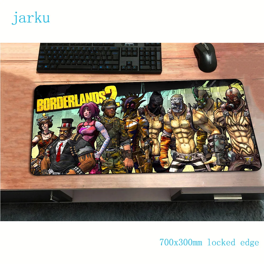 Borderlands 2 коврик для мыши 700x300x3 мм компьютерная мышь игровой мат толстый геймпад pc gamer с обработанным краем игровой коврик для мыши padmouse