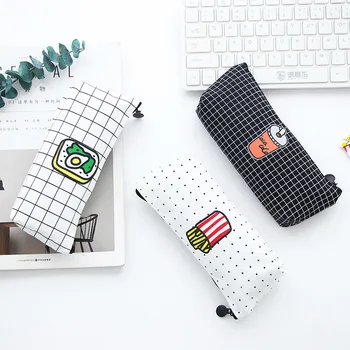 

cute cartoon pattern pencil case student school pencil Case Creative pen bag stationery bag small object storage bag