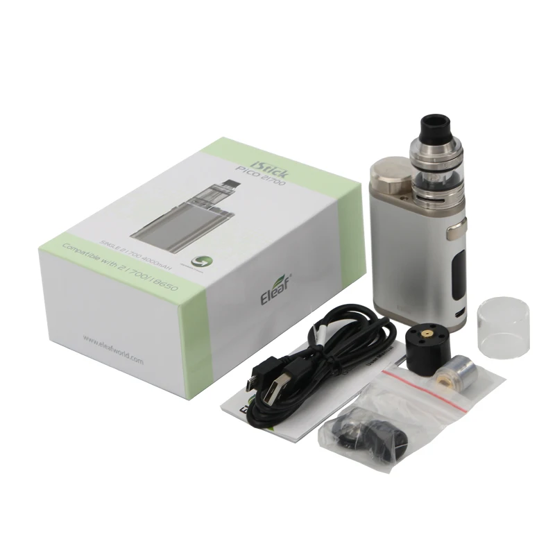 Eleaf iStick Pico 21700 Kit With Ello 2ml 4ml Atomizer 100W iSitck Pico 21700 Mod Vape Include 21700 Battery With HW1-C HW2 Coil Fits 18650 battery 04