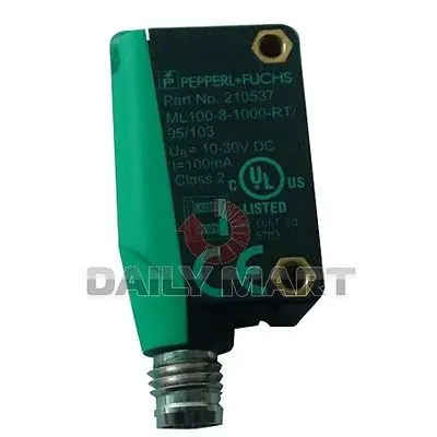 

DHL/EMS 2 LOTS PEPPERL+FUCHA NEW ML100-8-1000-RT/95/103 PLC (AB8) DIFFUSE MODE SENSOR 4-PIN, M8
