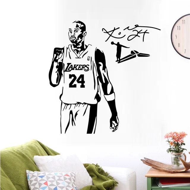 Lakers Kobe Bryant Wall Art Sticker NBA Basketball Poster Graphic Decal