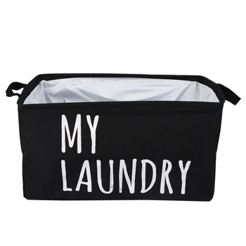 

ABFP New My Lundry Polyester Cotton Laundry Basket Storage Basket Clothing Debris Storage Box Storage Box Storage Box