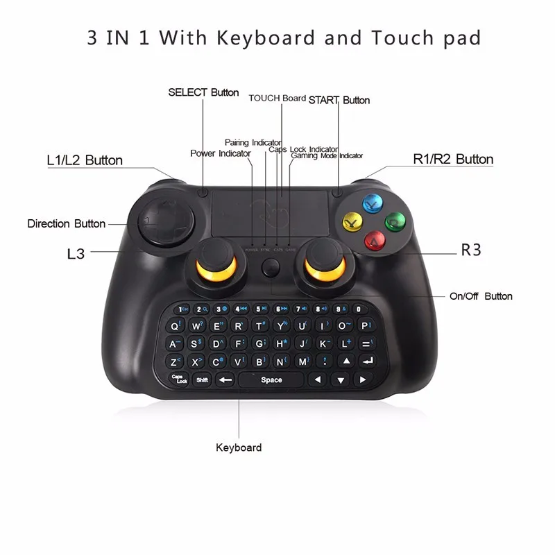 TI-501 3 в 1 Многофункциональный игровой контроллер Беспроводная Клавиатура Мышь тачпад для Android Smart TV BOX Pad PC