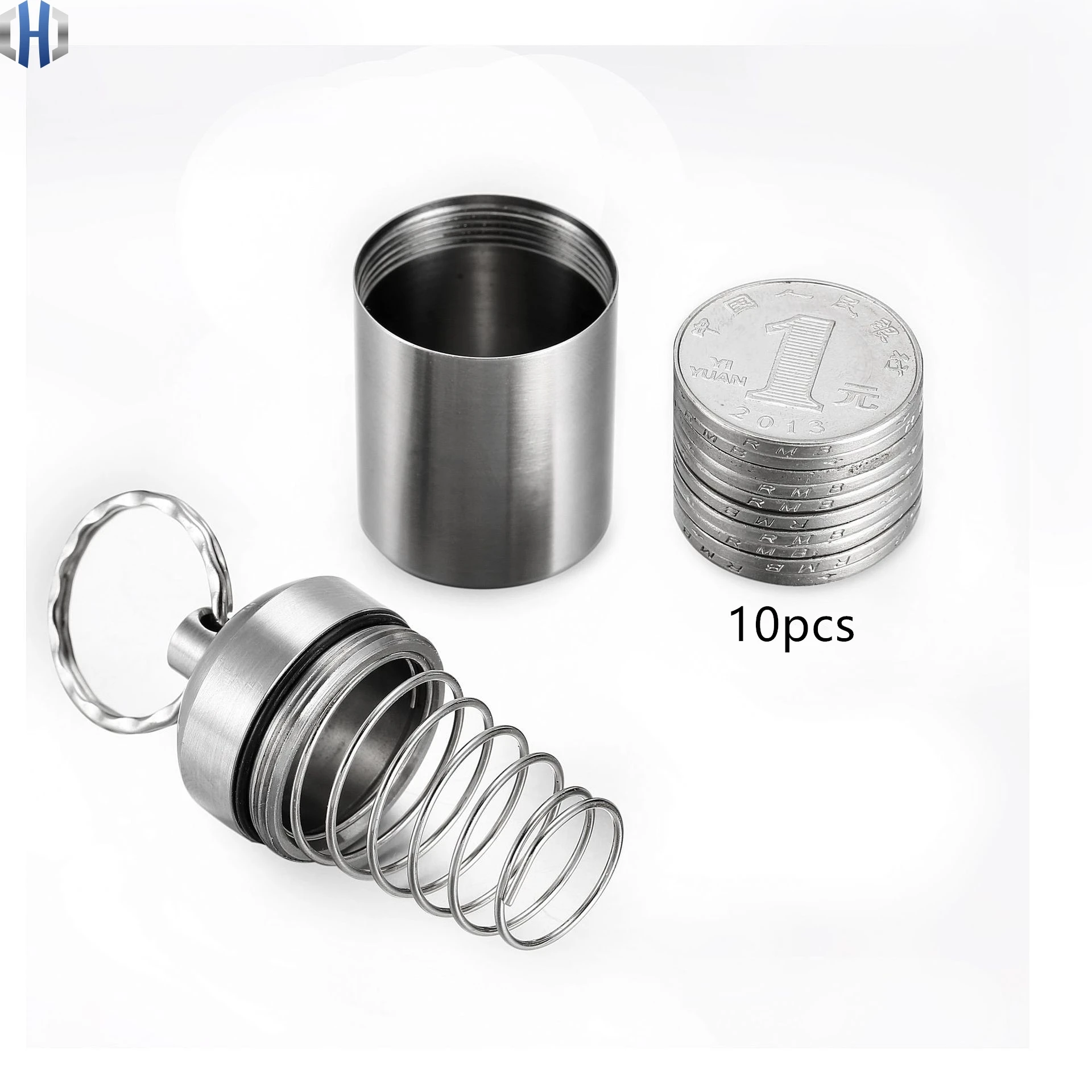Change Coin Piggy Bank Creative Portable Coin Storage Tube Stainless