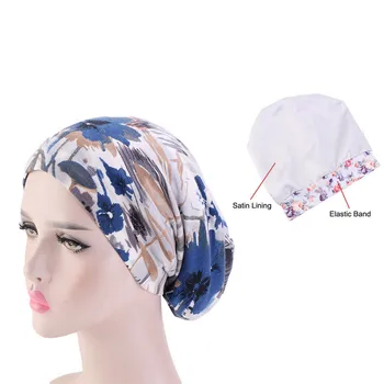 

Double cotton printed turban cap night cap elastic cap 6 colors for women 67