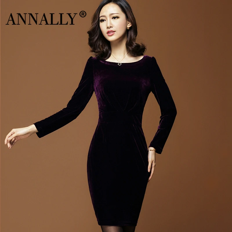 velvet one piece dress