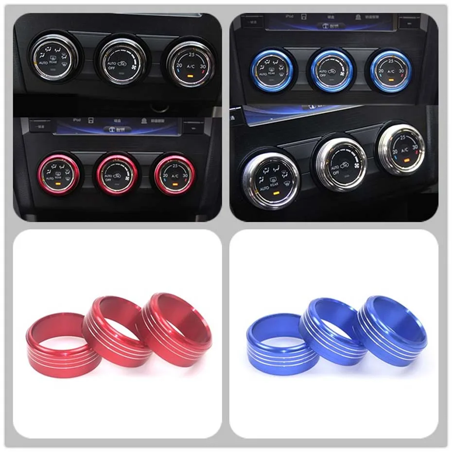 3pcs Button Subaru Impreza AC Heater Climate Control Switch Panel Buttons For Subaru WRX STI Forester XV Crosstrek (1)