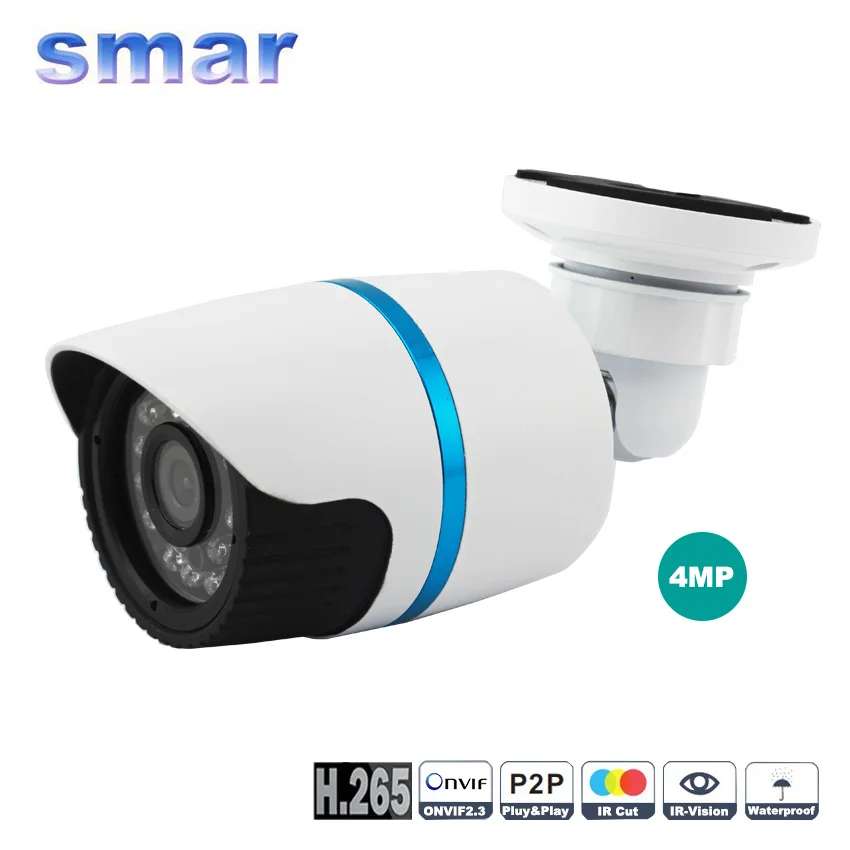  Hi3516D+OV4689 4MP IP Camera H.265 Onvif 4 Megapixel Mini Bullet IP Camera Outdoor IR CUT P2P Cloud Waterproof Network Interface 