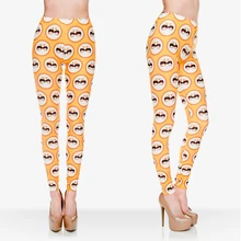 Новые Модные Леггинсы Цифровые Забавные 3D желтые солнечные очки с принтом кота шва полиэфирные женские леггинсы для модных платьев