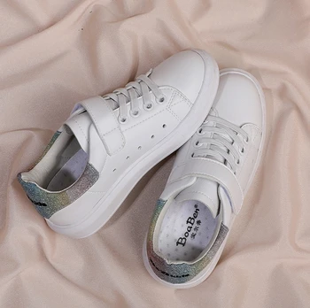 

MXHY Children Shoes Girls Boys Korean version Antislip Soft Bottom Kids Baby Sneaker Casual Flat Sneakers white Shoes size 26-37