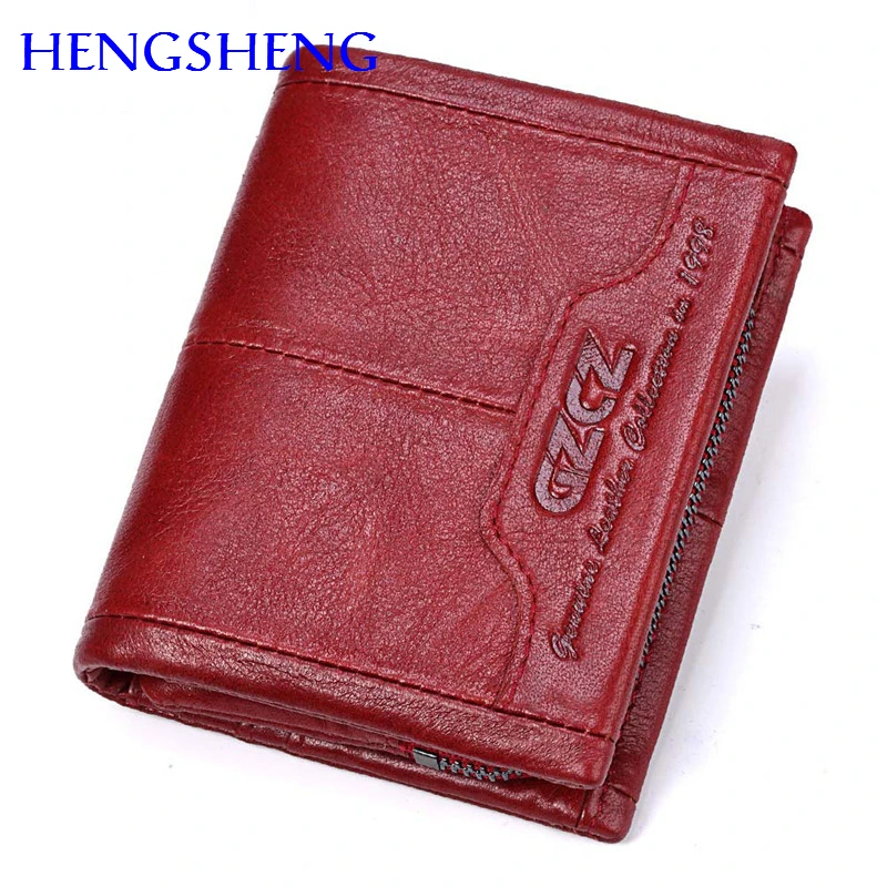 Buy Hengsheng promotion unisex genuine leather wallet