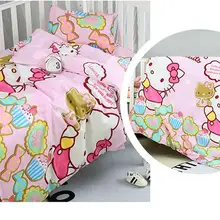 С начинкой хлопок Принт дышащие детские постельные принадлежности мягкие детское постельное белье Товары для новорожденных распускать и мыть