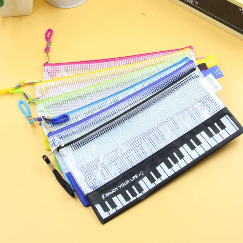 

Kawaii Musical Piano Keyboard Pencil Case Stationery office Pen Bag School Supplies Music Pencils box Storage School-supplies