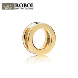 ROBOL 2018 новый оригинальный 925 пробы серебро размышления логотип силиконовые клип 767598 Творческий сделай сам украшения для Для женщин 1:1 копия