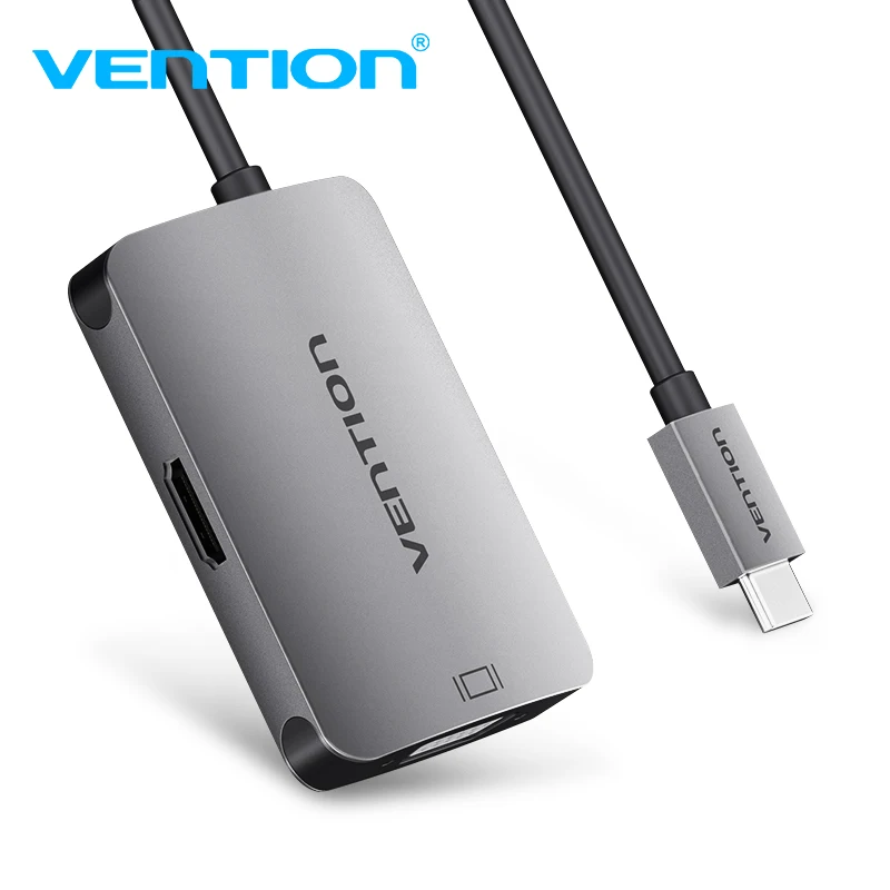

Vention USB C Type C to HDMI VGA Thunderbolt 3 Adapter for MacBook MacBook Chromebook Pixel Samsung Galaxy S9/S8 USB-C HDMI VGA