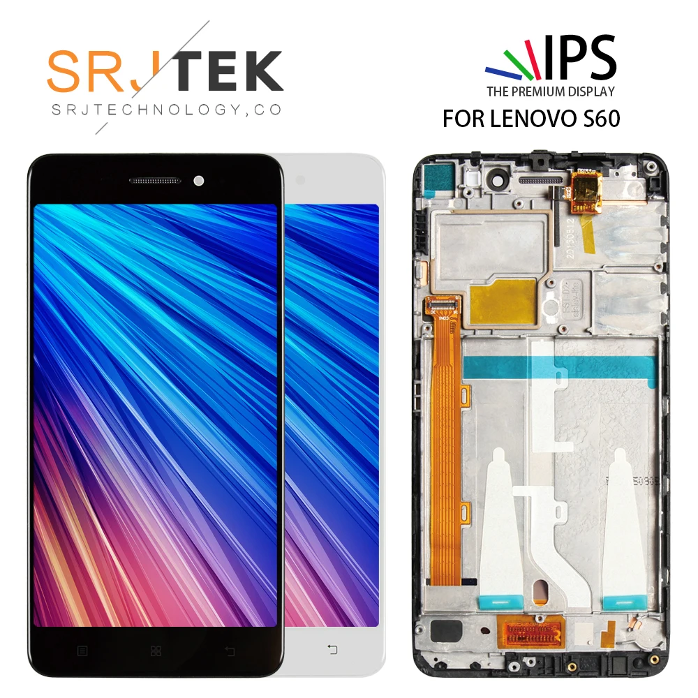 

For Lenovo S60 S60W S60A S60-A LCD Display Touch Screen Digitizer Assembly/Frmae Replacement Parts For S60 a S60 w