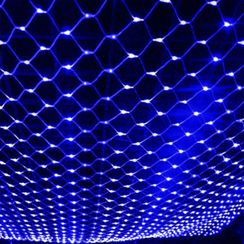 

1.5mx1.5m 96LED Net Mesh Fairy web String Light twinkle lamp Lighting Christmas Xmas Wedding Garland Party Decor 4 color choose