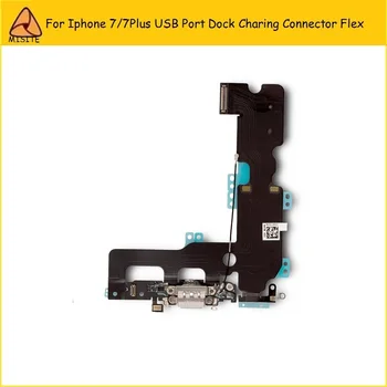 

100pcs/lot Phone 7p Charger For iPhone7Plus 7+USB Charging Port Dock Connector Headphone Audio Jack Flex Cable replacement part