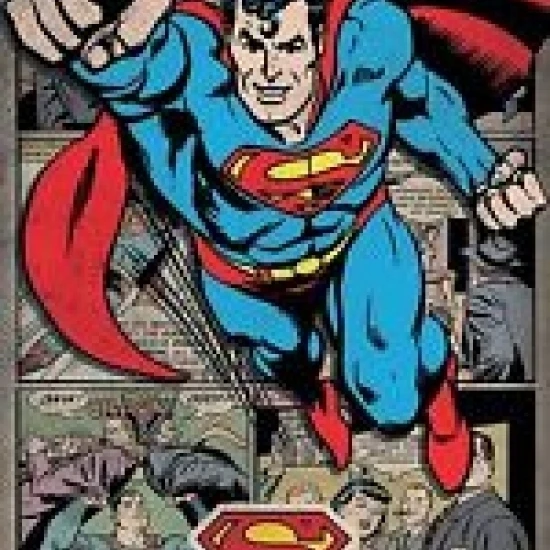 Superman (Comic Montage) Poster Print by (24 x 36)