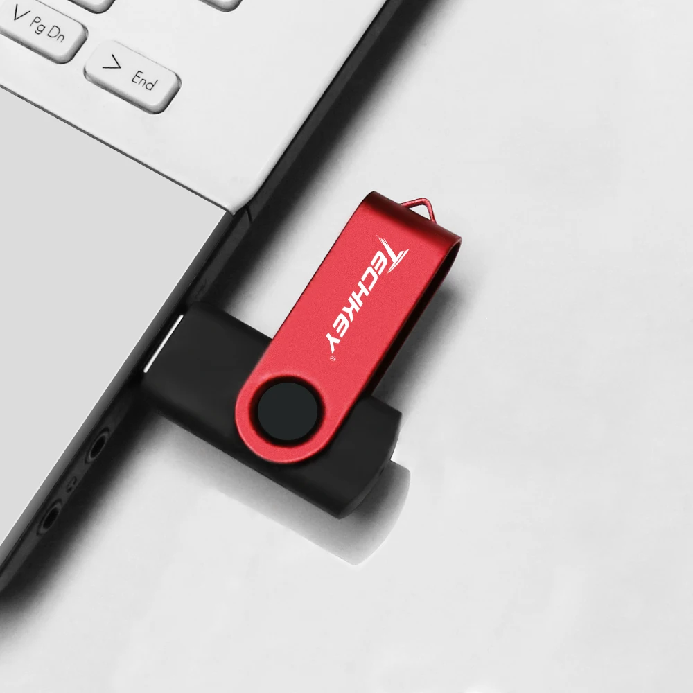 Unidad Flash USB, pendrive TECHKEY de 32GB, 128GB, 64GB, 8GB, 4GB, micro cel, regalo, disco u