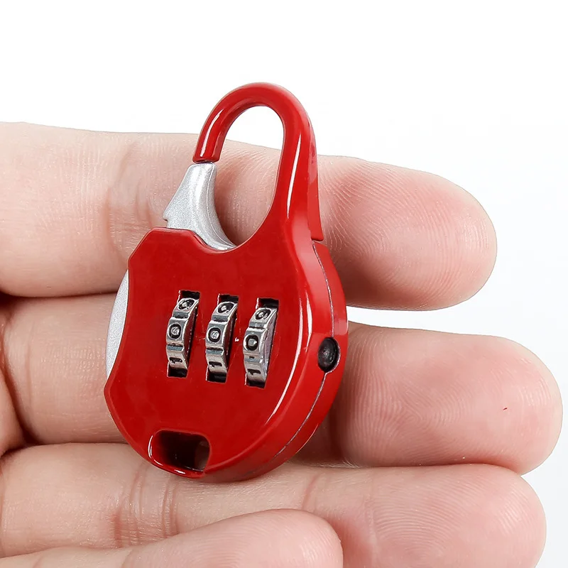

3 Digit Combination Padlock Luggage Small Codes Lock with Alloy Body for Travel Bag Suit Case, Gym Lockers Bike Locks Match Rope