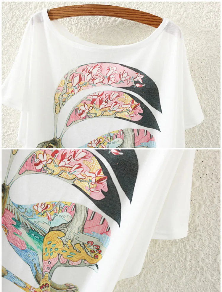 2017 summer new style Strange rabbit logo women batwing sleeve fashion loose short-sleeved lady T-shirt women clothing tops tees 13 2017 summer new style Strange rabbit logo women batwing sleeve fashion loose short-sleeved lady T-shirt women clothing tops tees 13