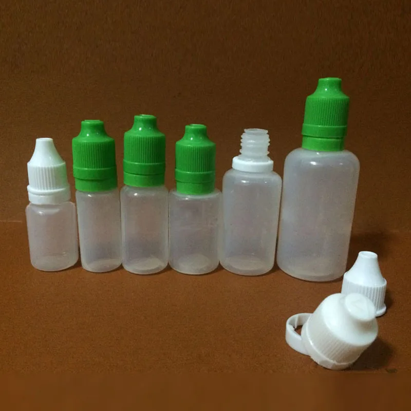 5ml 10ml 15ml 20ml 30ml 50ml Long Thin Tip Plastic Dropper Bottles