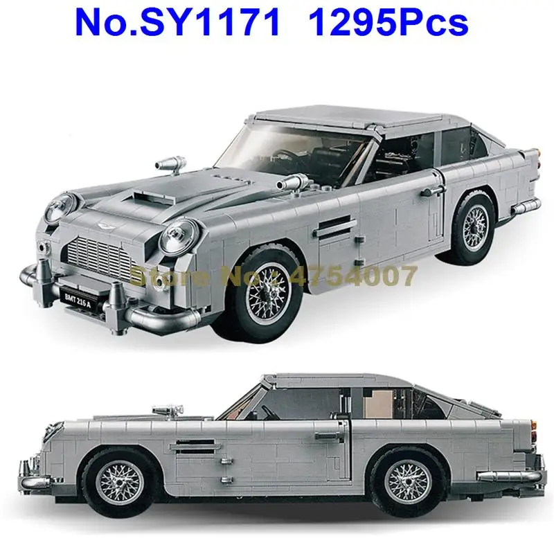 

sy1171 1295pcs technic db5 set car building blocks 10262 Toy